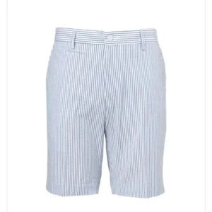 Peter Millar Shorts Blue White Searsucker Mens Cotton Shorts Size 42